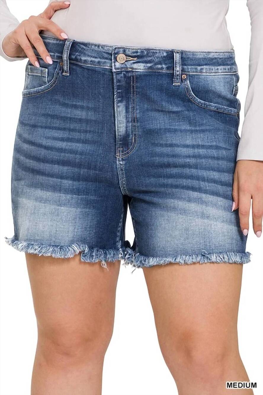 NEW 42POPS summer shorts in medium wash